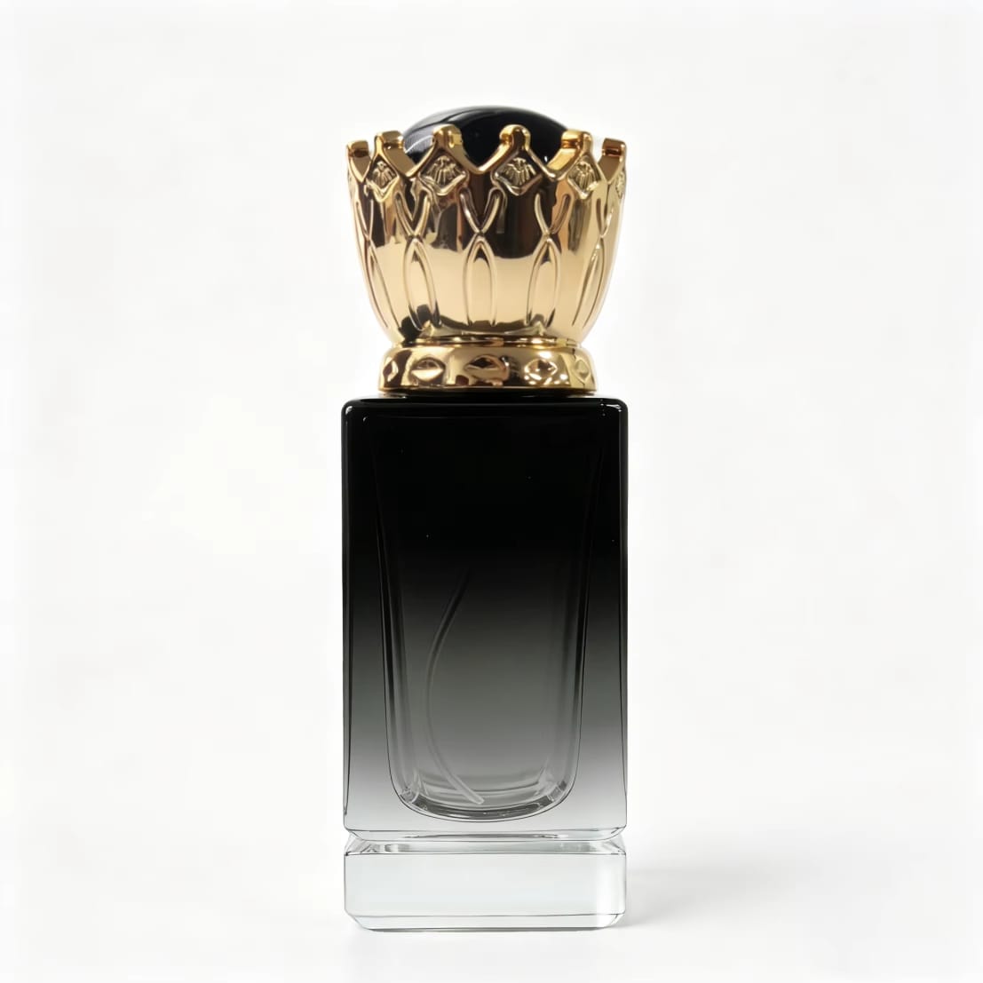 Crimp perfume glass bottles with cap