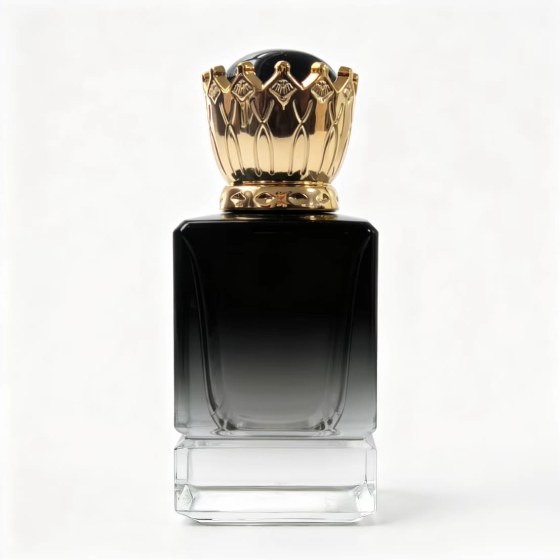 Crimp perfume glass bottles with cap