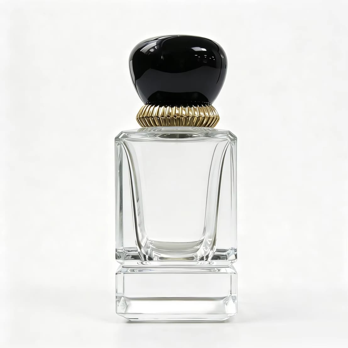 Crimp perfume glass bottles with cap