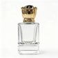 Crimp perfume glass bottles with cap