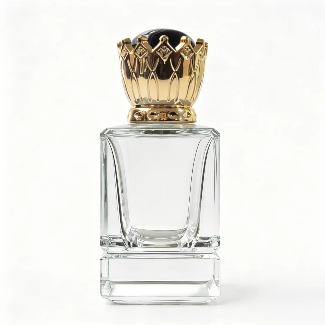 Crimp perfume glass bottles with cap