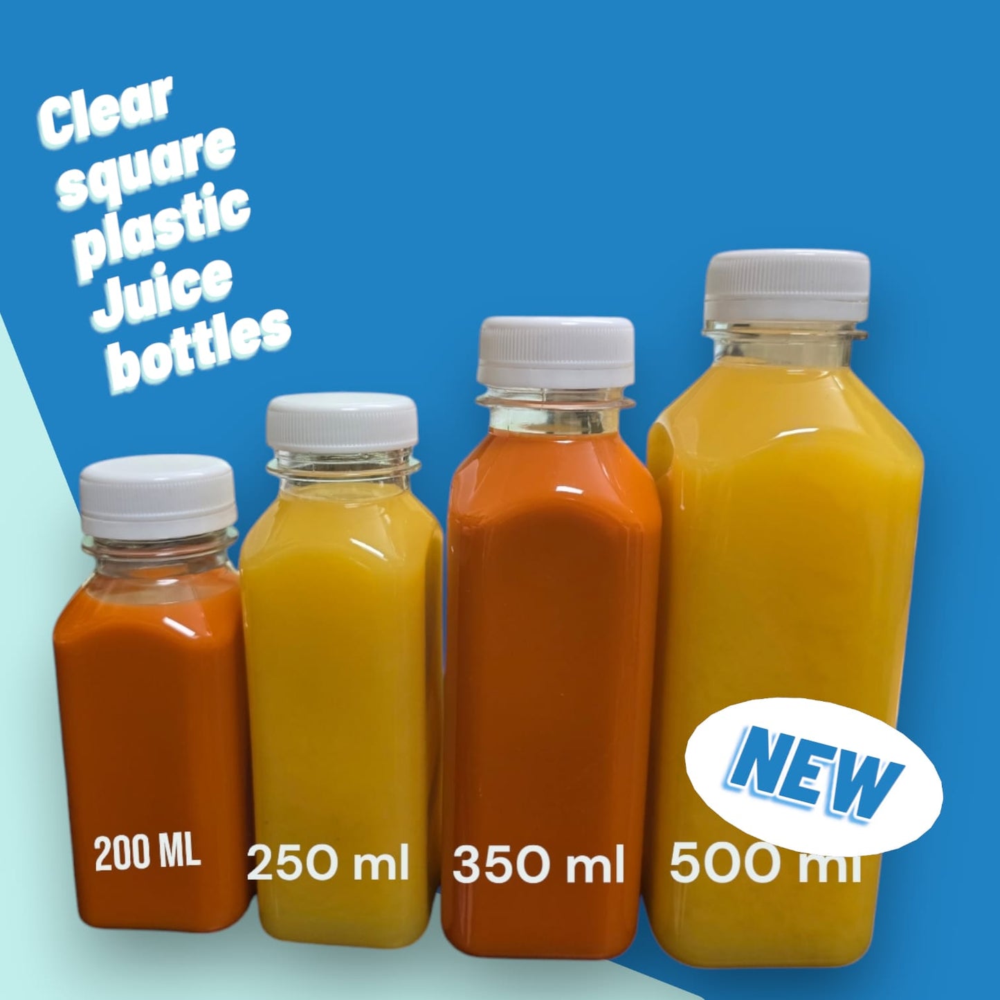 Square Plastic Juice Bottle | Plastic Juice Bottle | hemkundinc