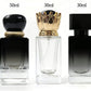 Crimp perfume glass bottles with cap