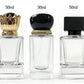 Crimp perfume glass bottles with cap