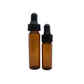 Amber Glass Vials with black cap (made in USA)