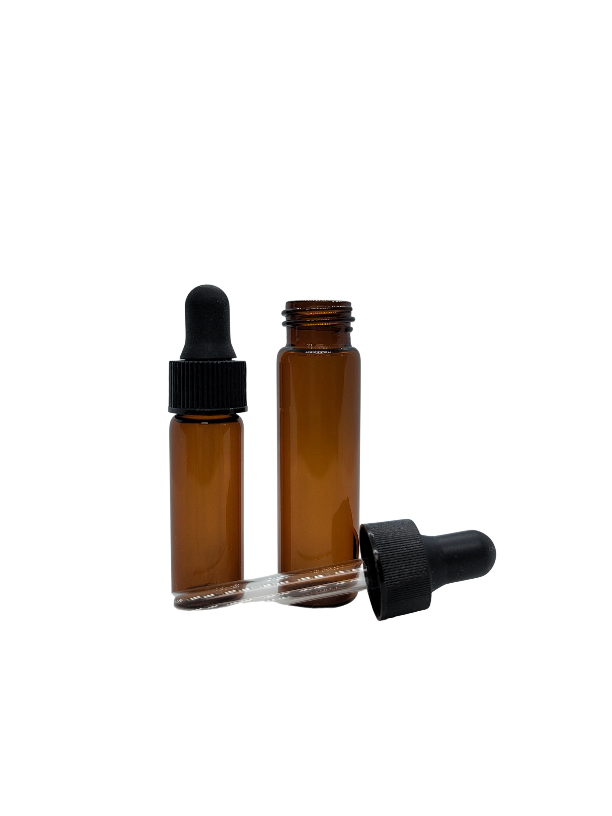 Amber Glass Vials Black Cap | Amber Glass Vials | hemkundinc