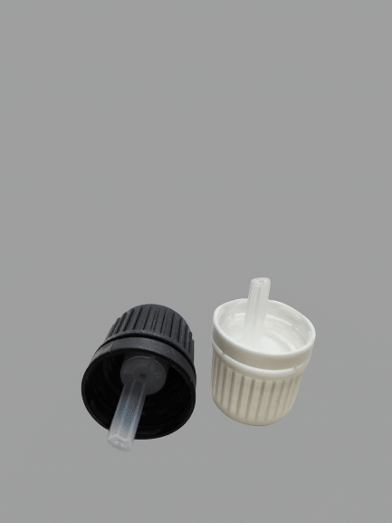 18mm Black/white Tamper Proof Dripper Cap with Orifice Reduce (Made in China)